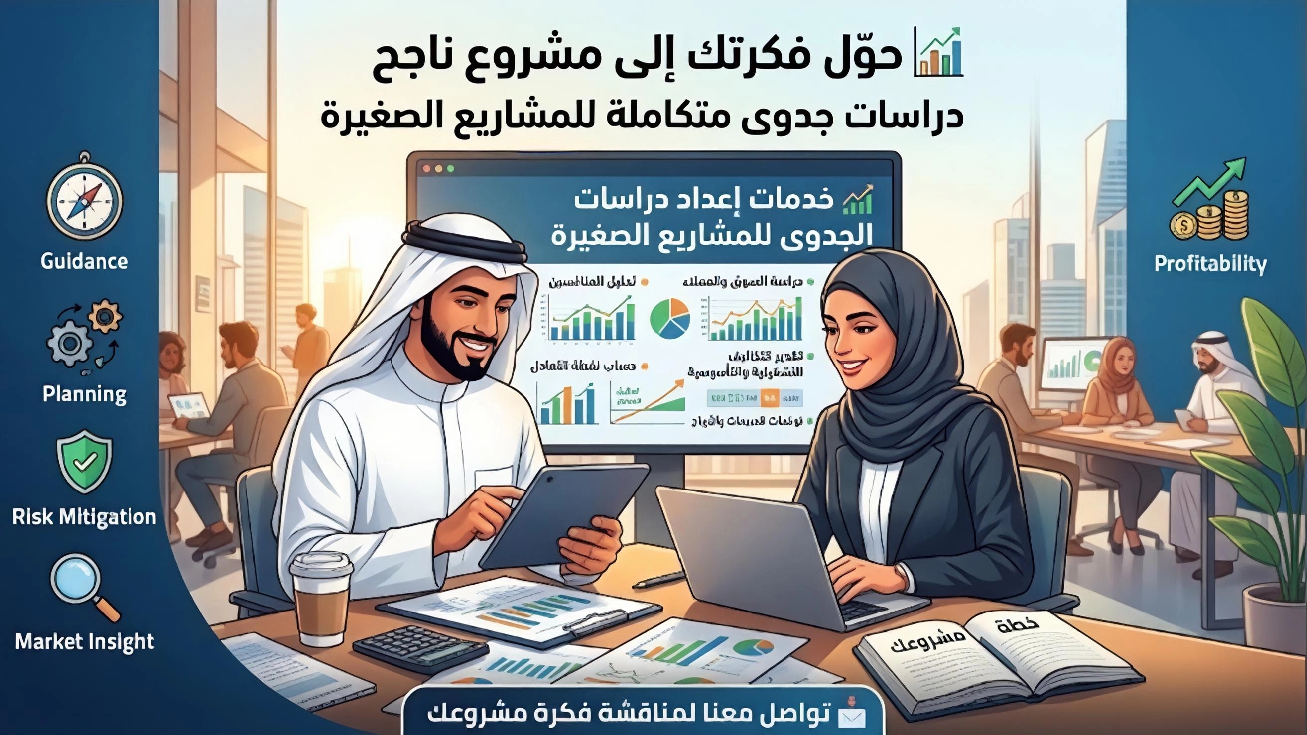 خدمة إعداد دراسة جدوى للمشاريع الصغيرة